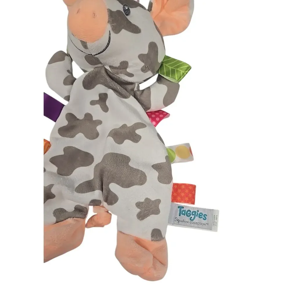 Taggies Signature Collection 2023 Pig Plush Lovey Mary Meyer Pellet Bottom 12 In